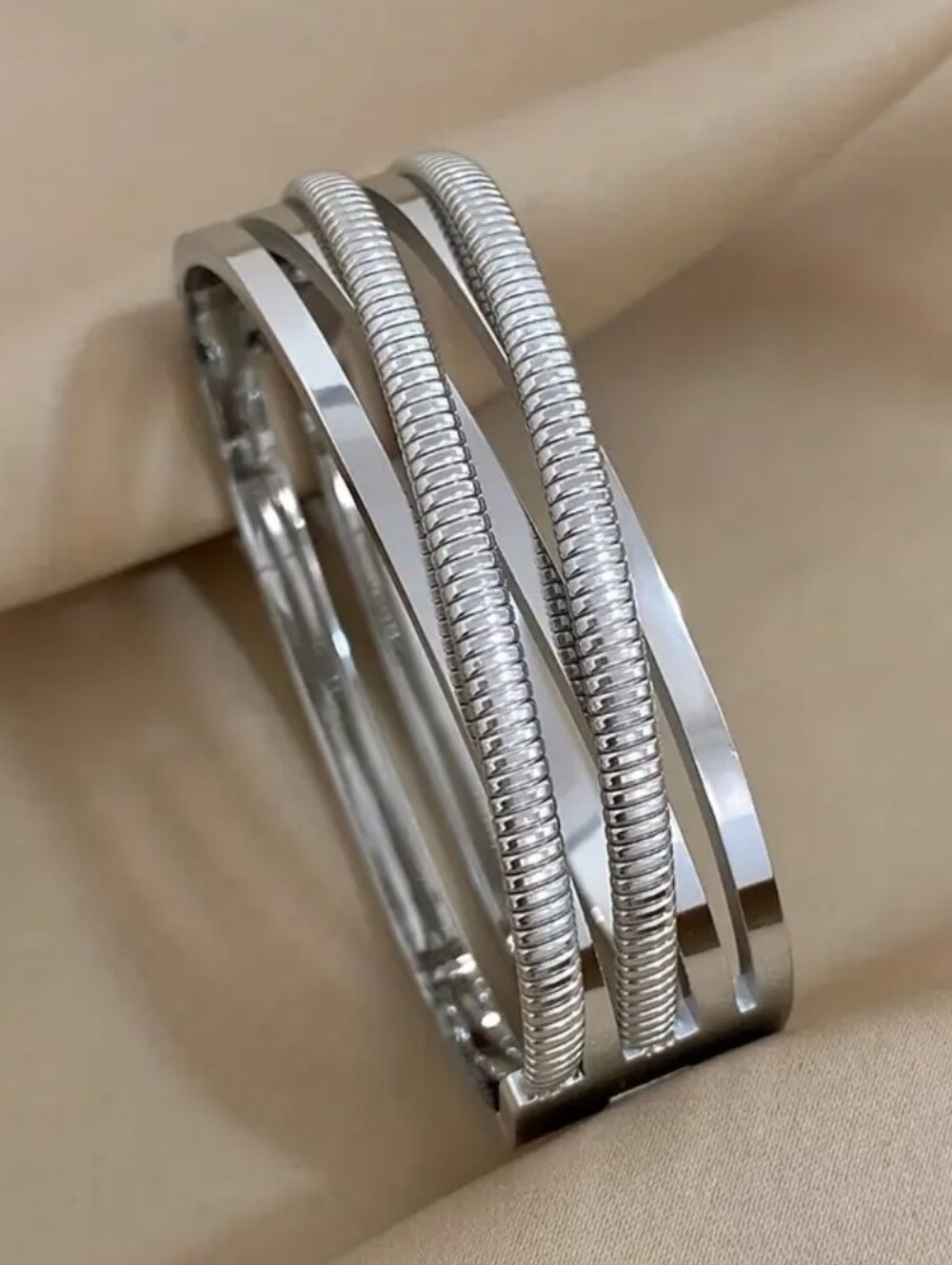 Stainless Multi-Band Women’s Bracelet